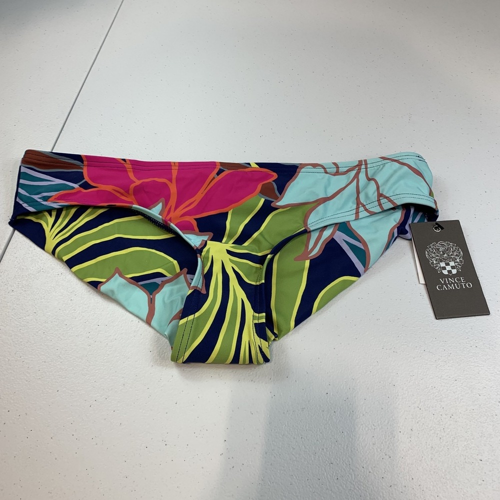 Vince Camuto Women's Bikini Swim Bottoms XS Hipsters Fiji Floral Tropical Beach